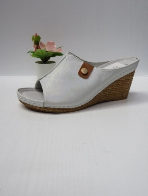 Klapki damskie na koturnie (36-41) 7AA223 SILVER
