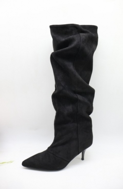 Kozaki damskie na płaskim (36-41) 52226 BLACK