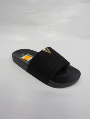 Klapki damskie na płaskim (36-41) LE-525 BLACK