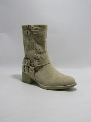 Botki damskie na płaskim (36-41) C23-10 BEIGE