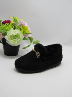 Półbuty damskie ocieplane na płaskim (36-41) GA8072-1 BLACK
