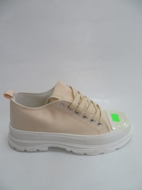 Trampki damskie na koturnie (36-41) LA122 BEIGE