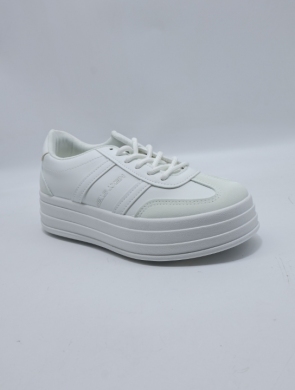 Buty sportowe damskie na płaskim (36-41) SL-A61 WHITE