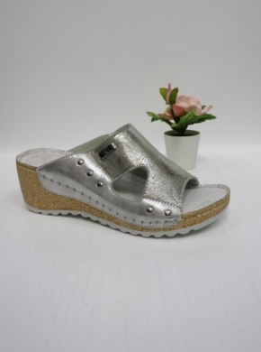 Klapki damskie na koturnie (36-41) 0109 SILVER