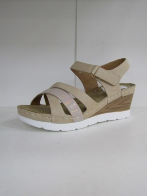 Sandały damskie na koturnie (36-41) N22-893 BEIGE