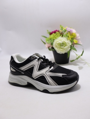 Buty sportowe damskie na płaskim (36-41) 5070 BL/WHITE