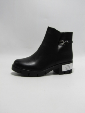 Botki damskie ocieplane na obcasie (36-41) 0-172 BLACK