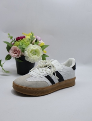 Buty sportowe damskie na płaskim (36-41) 8818 WH/BL