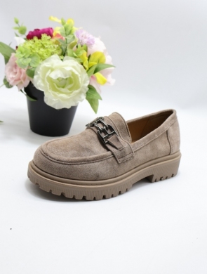 Mokasyny damskie na płaskim (36-41) 2309 KHAKI