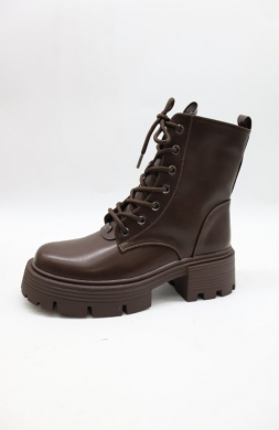 Botki damskie ocieplane na obcasie (36-41) AM7550 BROWN