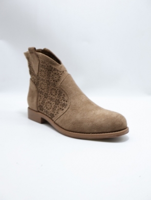 Botki damskie na płaskim (36-41) H192 COFFE