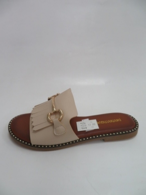 Klapki damskie na płaskim (36-41) ML201 BEIGE