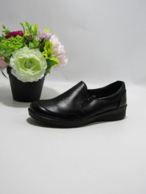 Półbuty damskie na płaskim (36-41) 9T8010 PU BL