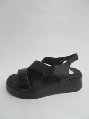 Sandały damskie na koturnie (36-41) 0-37 BLACK