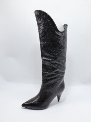 Kozaki damskie na szpilce (36-41) RB55 BL