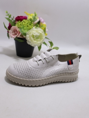 Półbuty damskie na płaskim (36-41) BK-611 WHITE
