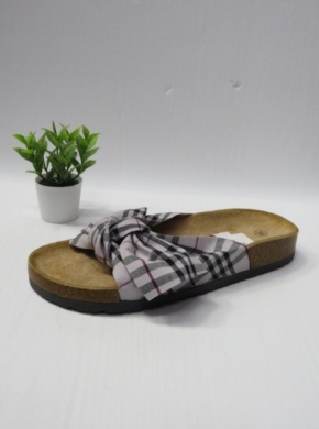 Klapki damskie na płaskim (36-41) R-27 GREY