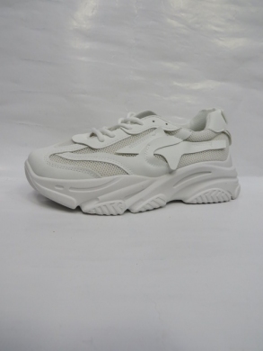 Buty sportowe damskie na płaskim (36-41) FF31 WHITE