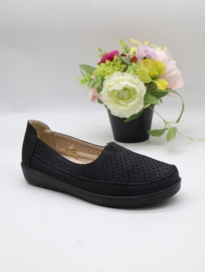 Półbuty damskie na płaskim (36-41) 6266-1 BLACK
