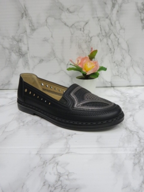 Półbuty damskie na płaskim (36-41) H5-2 BLACK