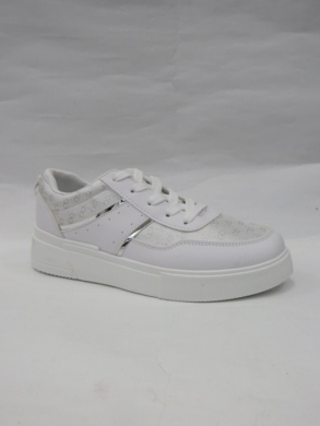 Buty sportowe damskie na płaskim (36-41) P05 WHITE