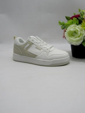 Buty sportowe damskie na płaskim (36-41) FZL-7 WHITE/BEIGE