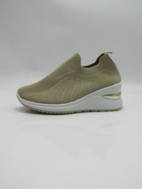 Buty sportowe damskie na koturnie (36-41) NB-13 KHAKI