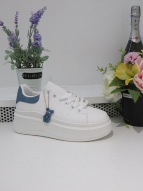 Buty sportowe damskie na płaskim (36-41) 2095 JEANS