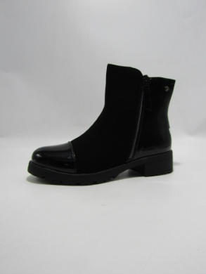 Botki damskie ocieplane na płaskim (36-41) SG-869 BLACK