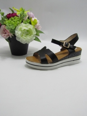 Sandały damskie na koturnie (36-41) B-9065 BLACK