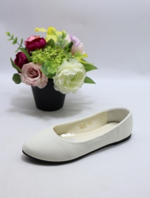 Baleriny damskie (36-41) FDB-195 WHITE