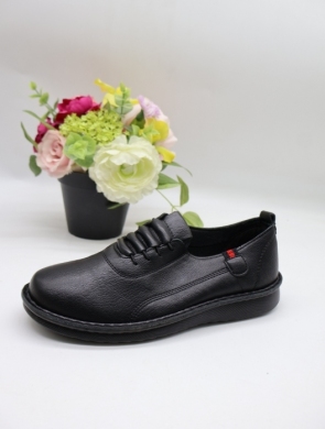 Półbuty damskie na płaskim (36-41) L705 BLACK