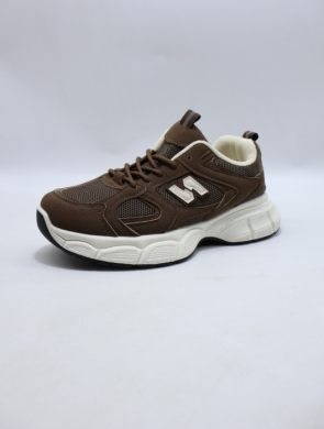 Buty sportowe damskie na płaskim (36-41) 23016 COFFE