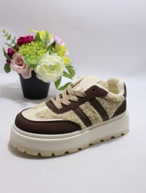 Buty sportowe damskie ocieplane (36-41) 24886 BROWN
