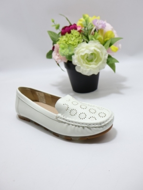 Mokasyny damskie na płaskim (36-41) ARS-95-1 WHITE