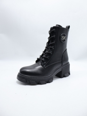 Botki damskie ocieplane na obcasie (36-41) SA3010-1 BLACK