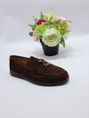 Mokasyny damskie na płaskim (36-41) 1837 BROWN