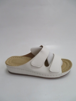 Klapki damskie na płaskim (37-42) 6767-4 WHITE