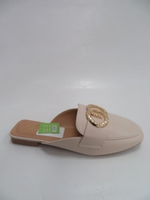 Klapki damskie na płaskim (36-41) JN112 BEIGE