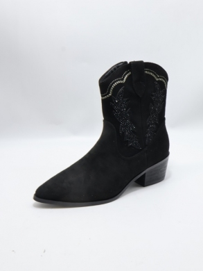 Botki damskie ocieplane na obcasie (36-41) JS122 BLACK