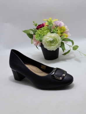 Czółenki damskie na obcasie (36-41) 2808-2 BLACK