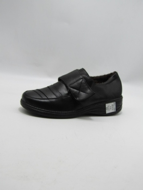 Półbuty damskie ocieplane na płaskim (39-43) 2301-6 BLACK
