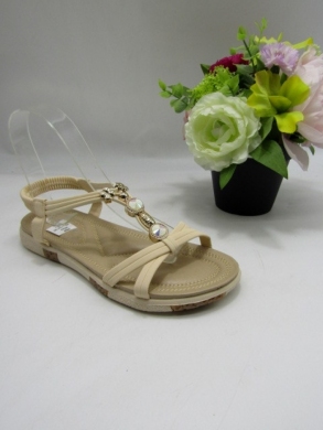 Sandały damskie na płaskim (36-41) C505 BEIGE