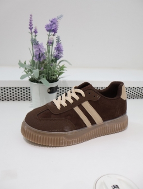Buty sportowe damskie na płaskim (36-41) BL633 BROWN