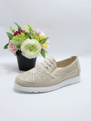 Półbuty damskie na płaskim (36-42) 6252 BEIGE