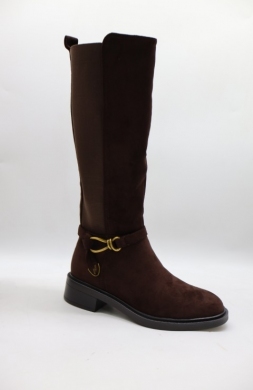 Kozaki damskie na płaskim (36-41) 5350 BROWN