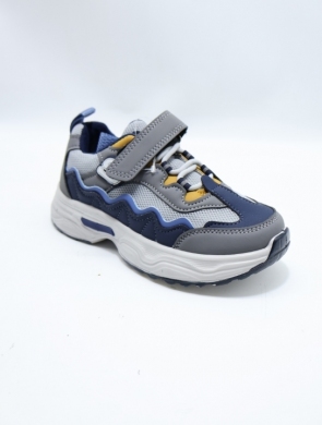 Buty sportowe chłopięce (32-37) LC91 GREY/BLUE