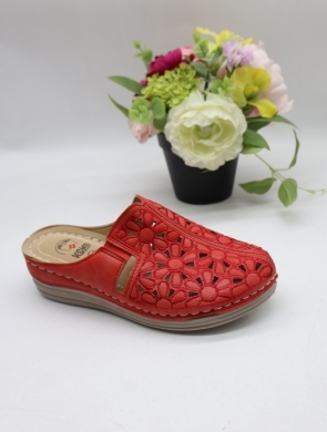Klapki damskie na koturnie (36-41) 6955-9 RED