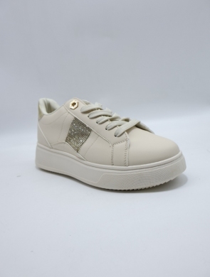 Buty sportowe damskie na płaskim (36-41) WW171 BEGER/GOLD