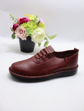 Półbuty damskie na płaskim (36-42) 25107-7 RED